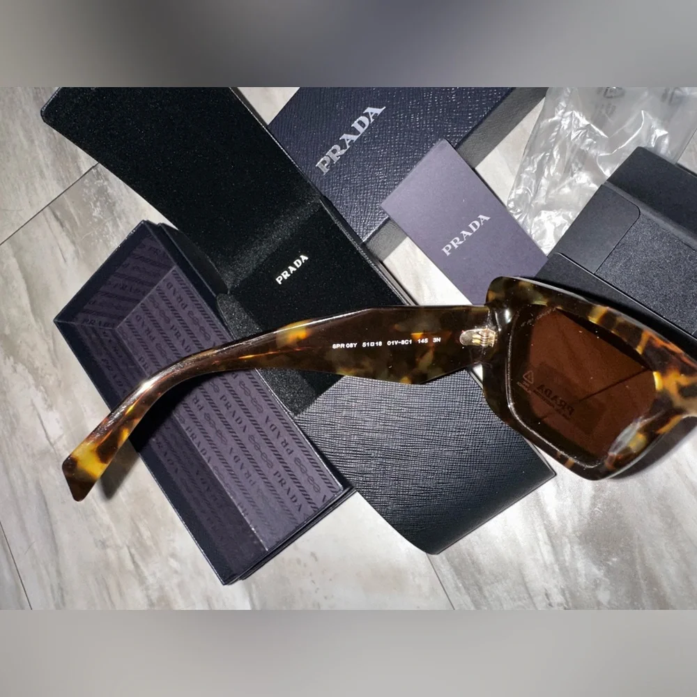 Prada Brown Tortoise Sunglasses - Picture 14 of 17